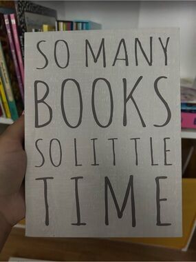 So Many Books So Little Time Box Sign